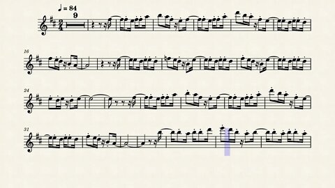 Carta ao Tom Saxofone Tenor Part