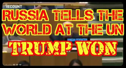 V920. ‼️Russia Told The World TRUMP WON 🤣👍🏻