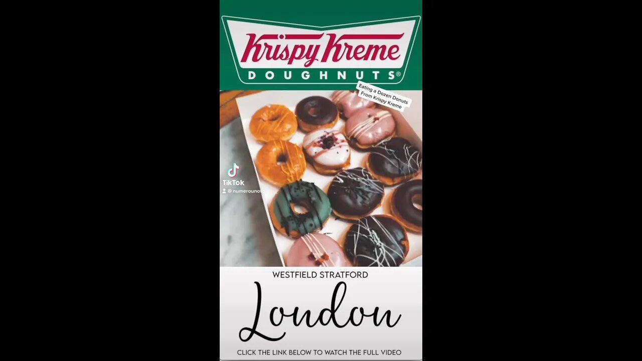 Eating a Dozen Donuts From Krispy Kreme | London Stratford #shorts #krispykreme #mukbang