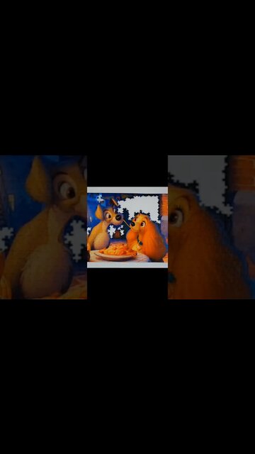 Lady and the Tramp 1000 Piece Jigsaw Puzzle Time Lapse