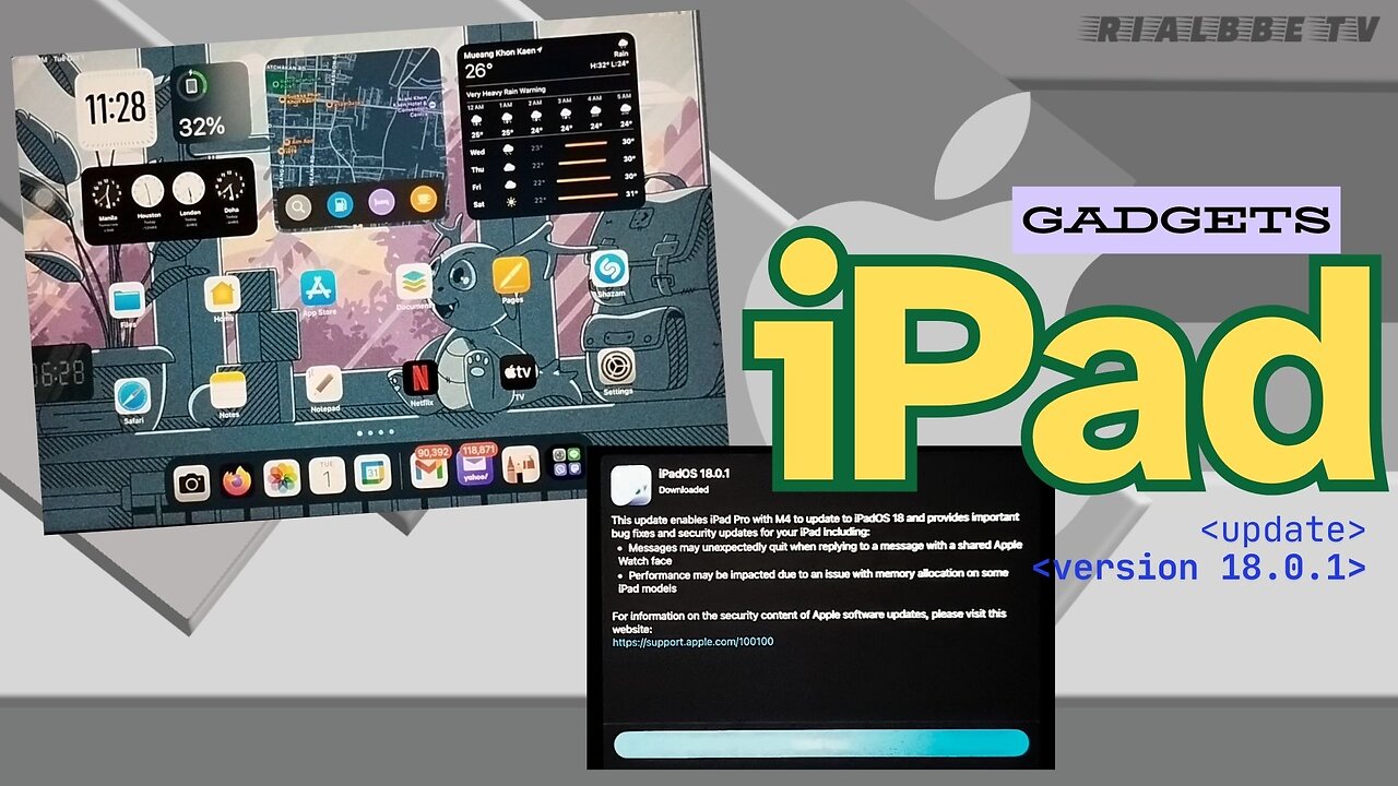 Gadgets - iPad 18.0.1 update!