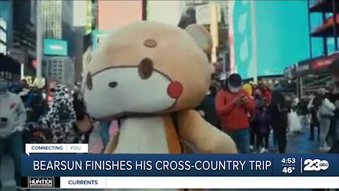 Bearsun finishes cross-country U.S. trip