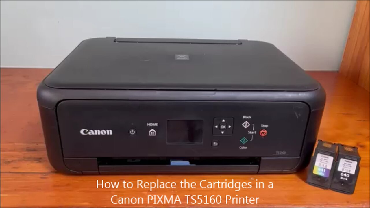 How to Replace the Cartridges in a Canon PIXMA TS5160 Printer