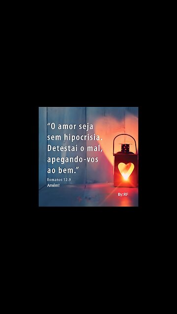 O amor seja sem hipocrisia