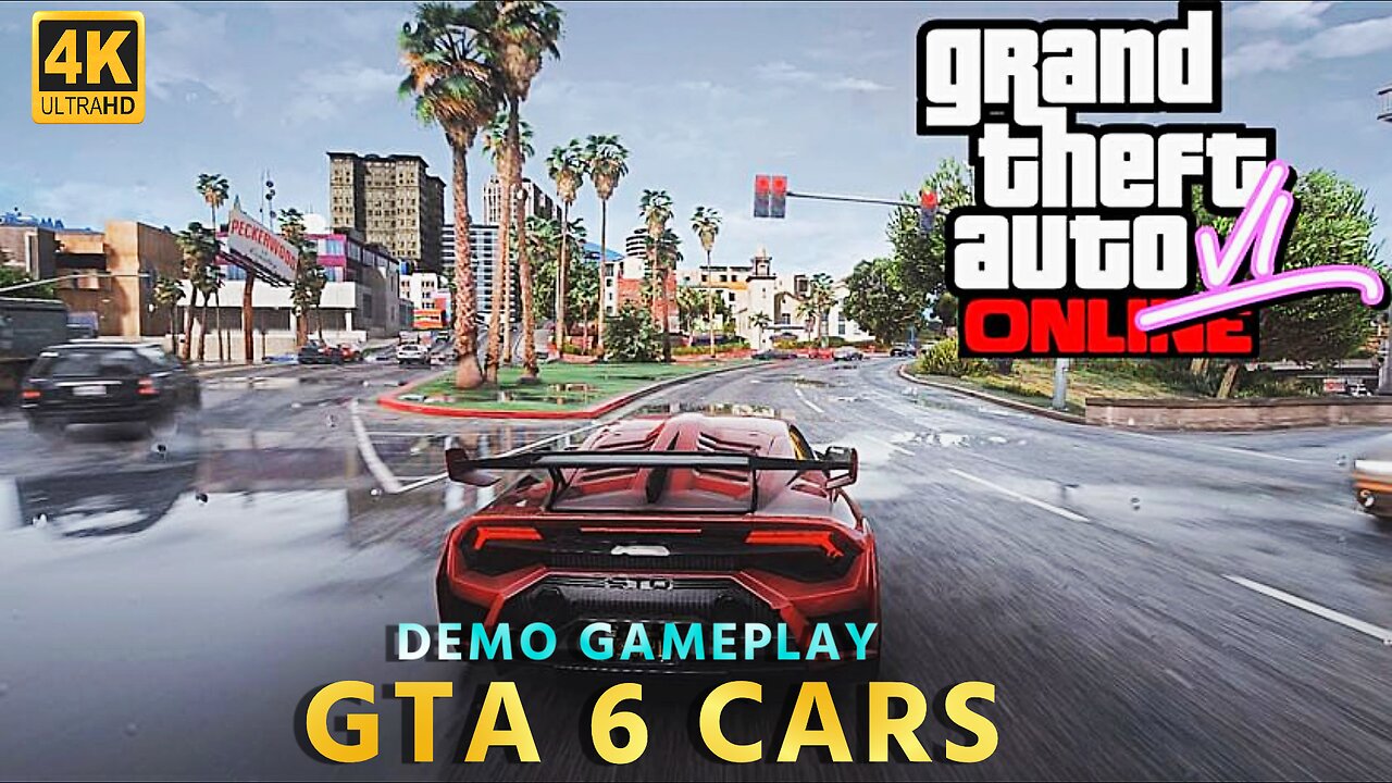 GTA 6 LEAKED GAMEPLAY | gta 6 trailer leaks | Gta 6 Demo Cars Gameplay