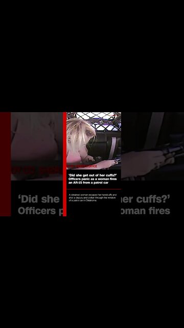 Officers responding to a welfare check in Blanchard, Oklahoma, were caught off-guard when a woman