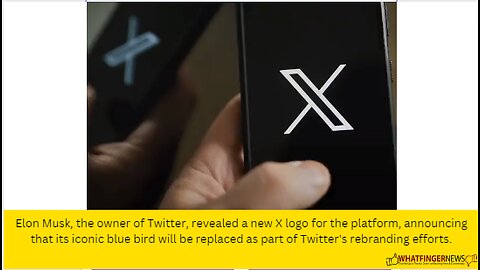 Elon Musk, the owner of Twitter, revealed a new X logo for the platform