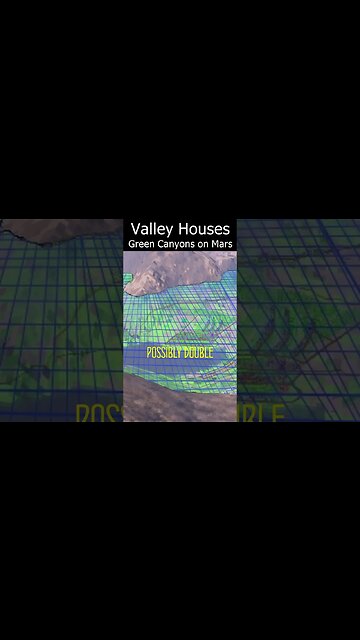 Valley Houses - Green Canyons on Mars #space #spacecolonization #nasa