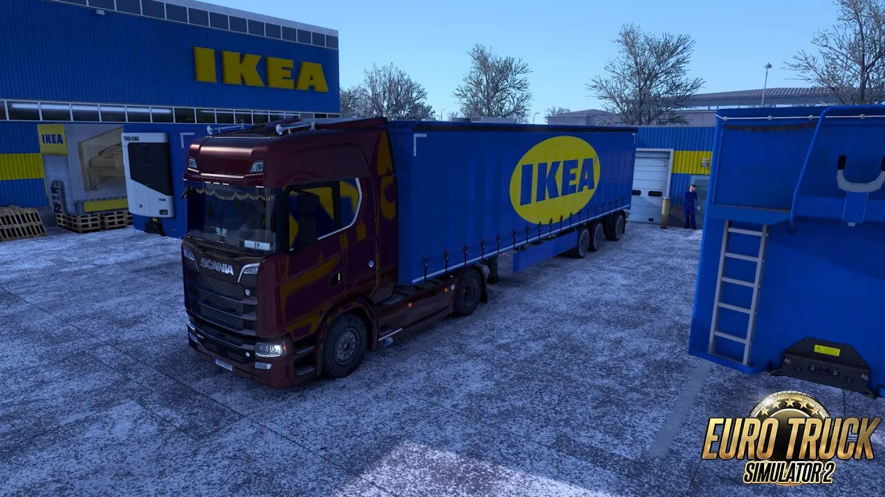 ETS2 Gameplay | Scania 730 S | Odense to Kiel | Empty Pallets 22t