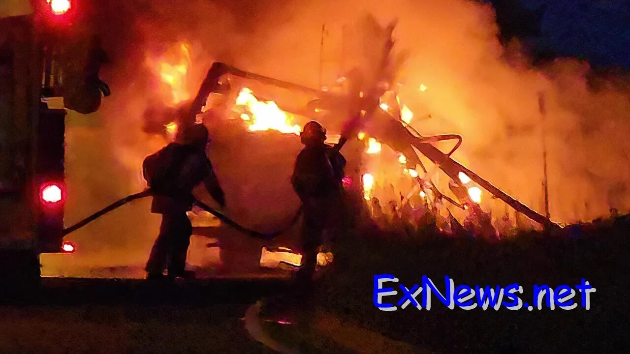 RV fire on College Way Friday Night Coldstream