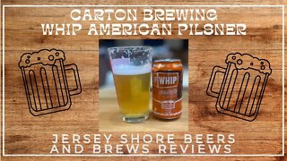 Carton Brewing Whip American Pilsner