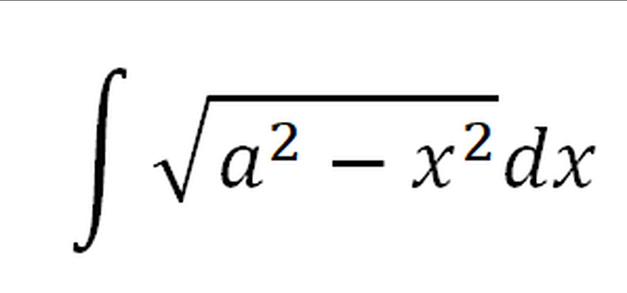 Integral(sqrt(a^2-x^2)).. how does it come to the sine