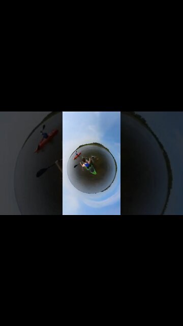 Kayaking on a tiny planet