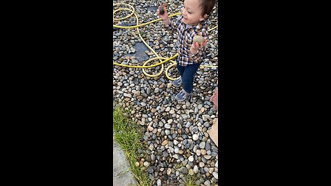 Rocks all day. #baby #family #outside #happiness