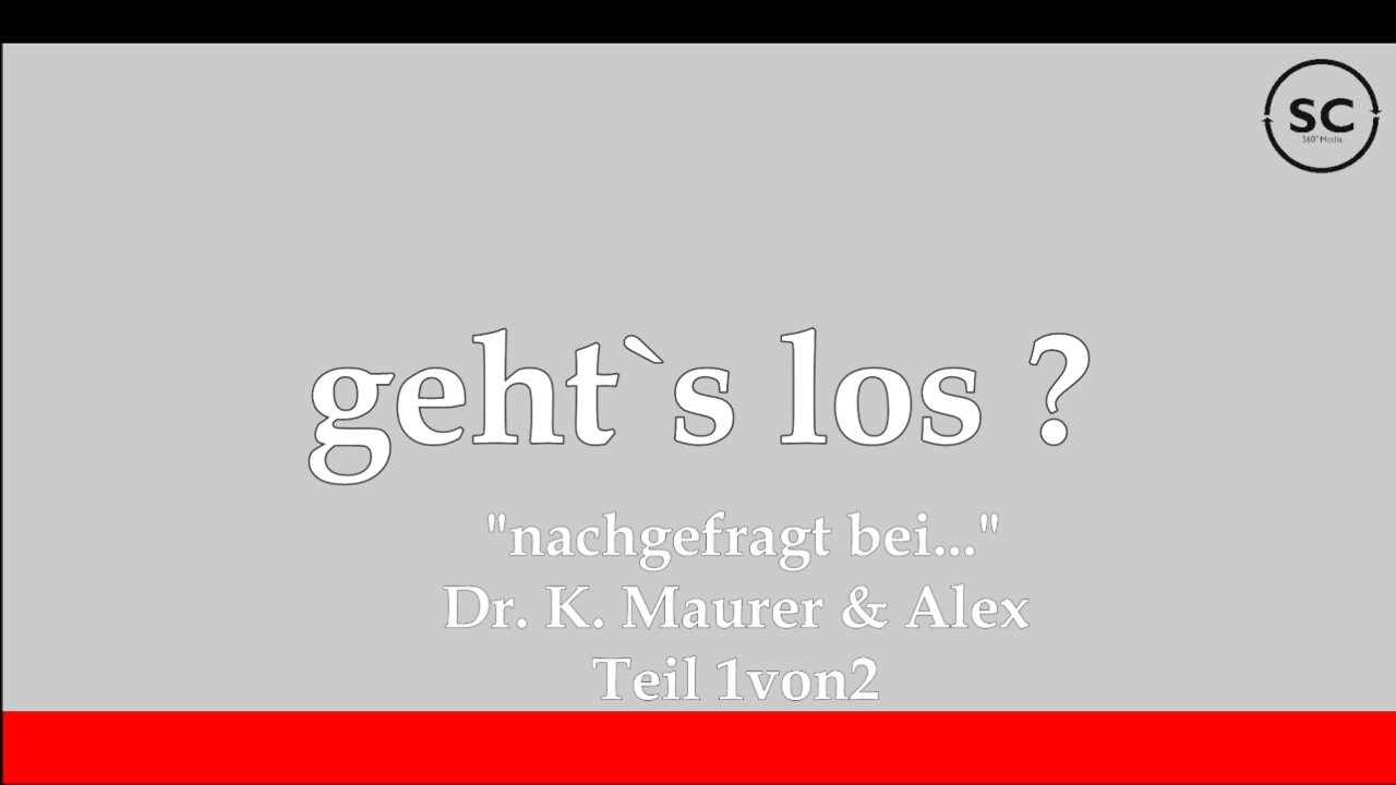 "nachgefragt bei..." Dr.Klaus Maurer & Alex Goldi Teil 1von2