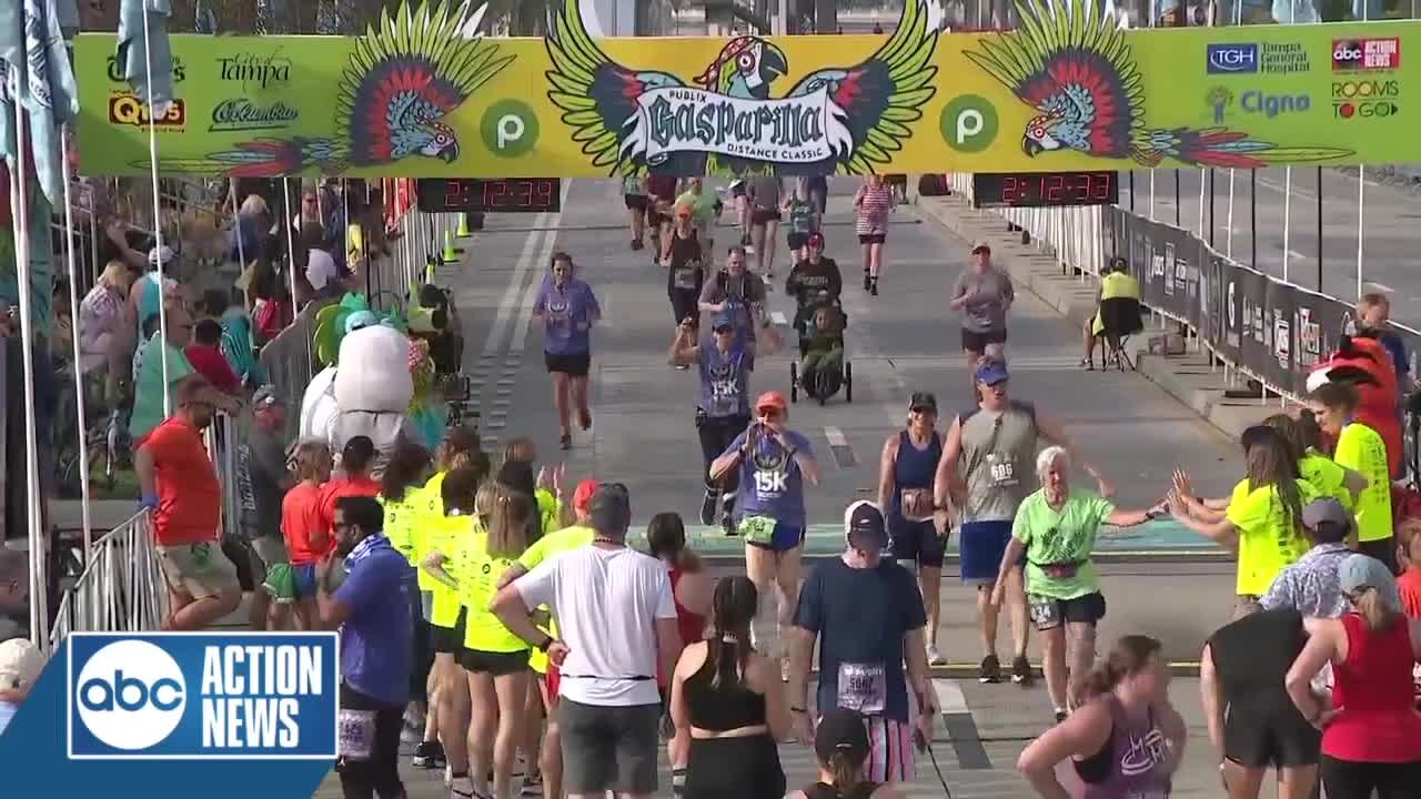 2:10 – 2:15 Saturday | Publix Gasparilla Distance Classic Finish Line