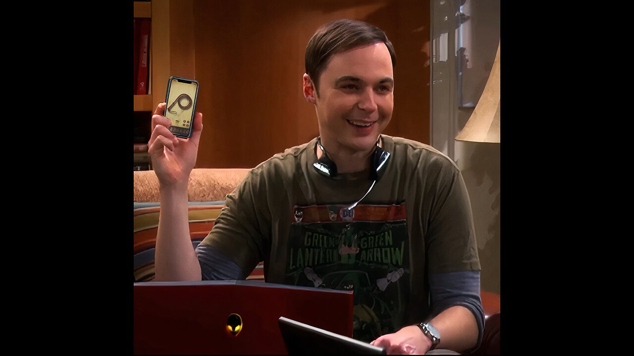 Sheldon uses the Pocket Whip app on Howard! He is so whipped...