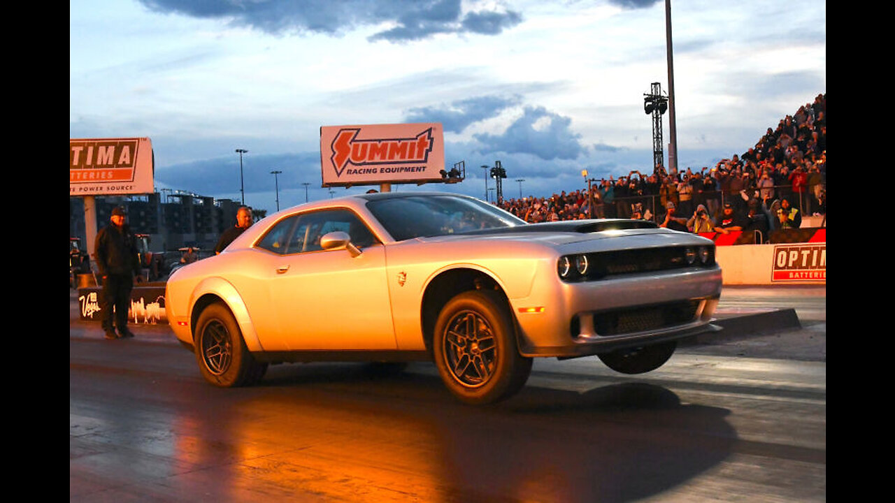 Watch Dodge Challenger Demon 170 Make Its First Public Pass At The Drag Strip