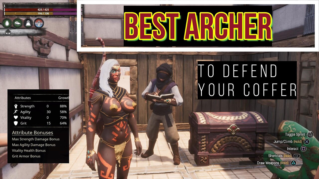 Conan Exiles Best Archer to defend your Coffer Big Busty Boobs #Boosteroid #conanexiles