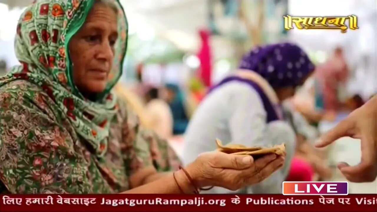 LIVE broadcast from Sadhna channel on the 625th manifest day of Kabir Saheb ji