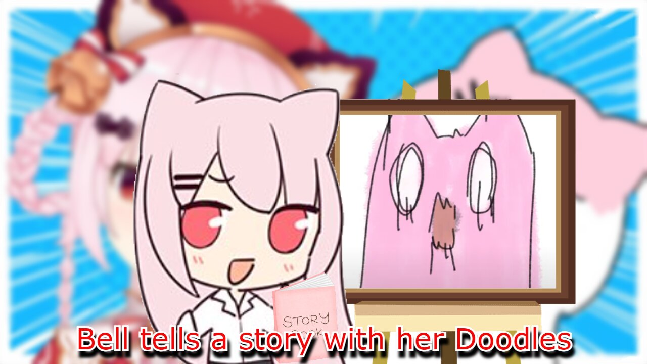 vtuber Bell Nekonogi tells a story with her doodles