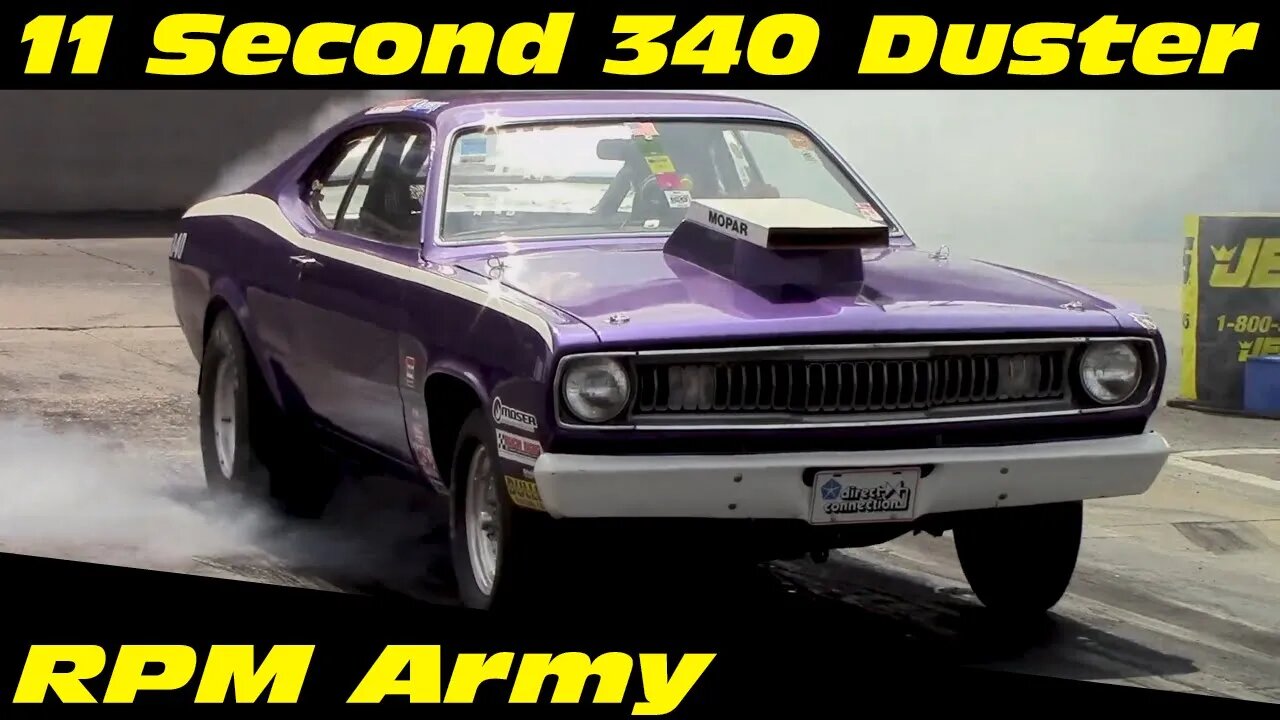 11 Second 340 Plymouth Duster Drag Racing