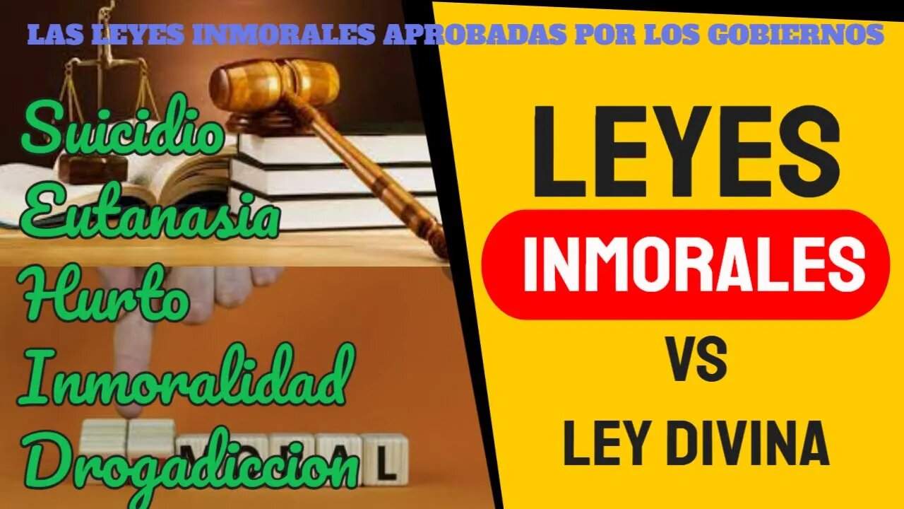 Predica: Leyes Inmorales Vs Ley Divina (Romanos 13:8)