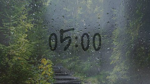 Light smooth rain droplet sound for relaxing the mood