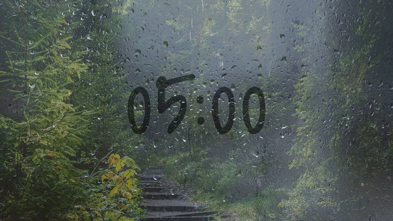 Light smooth rain droplet sound for relaxing the mood