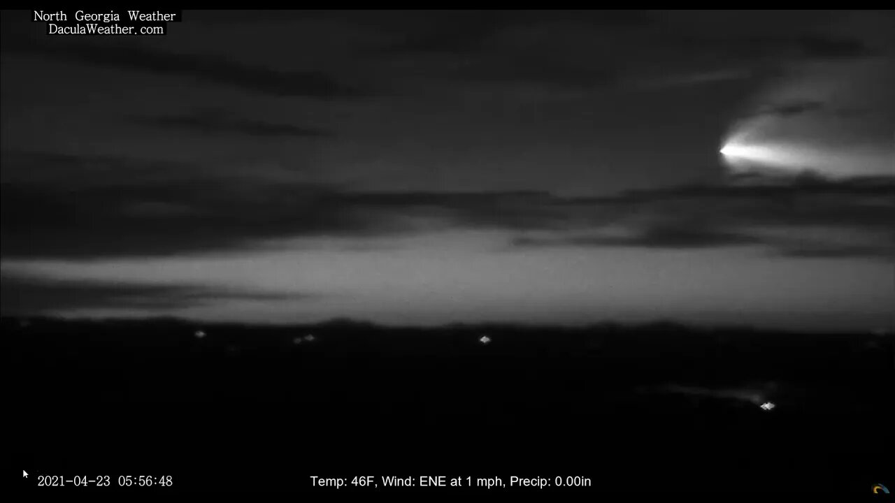 Space X Launch viewed from Big Canoe Georgia