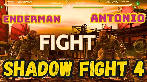 Enderman Vs Antonio | Shadow Fight 4 Custom Combos Mastering the Art of Combat #shadowfight4 #games