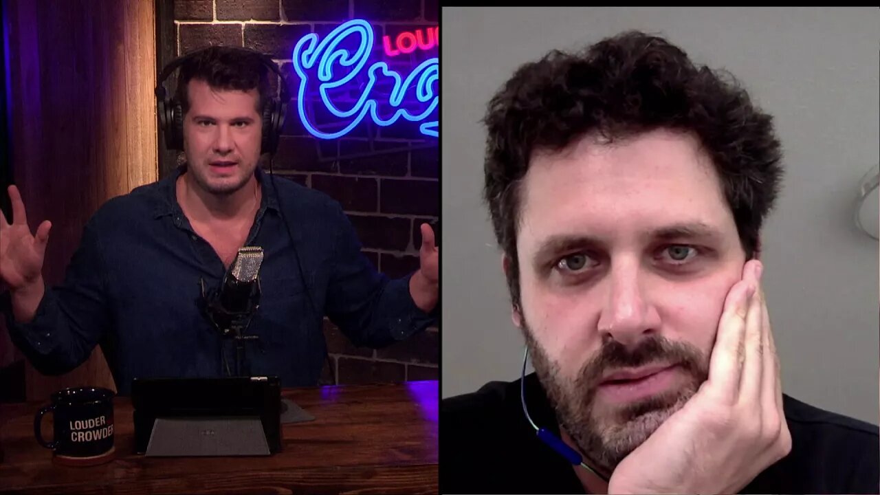 Danny Polishchuk on Louder With Crowder Discussing Cancelled Free Speech Comedy Show