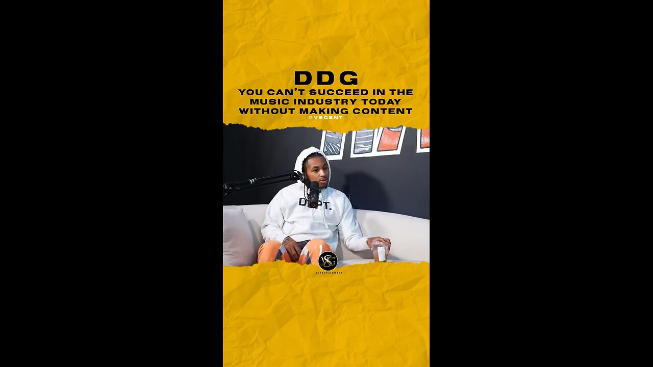 @ddg You can’t succeed in the music industry today without making content