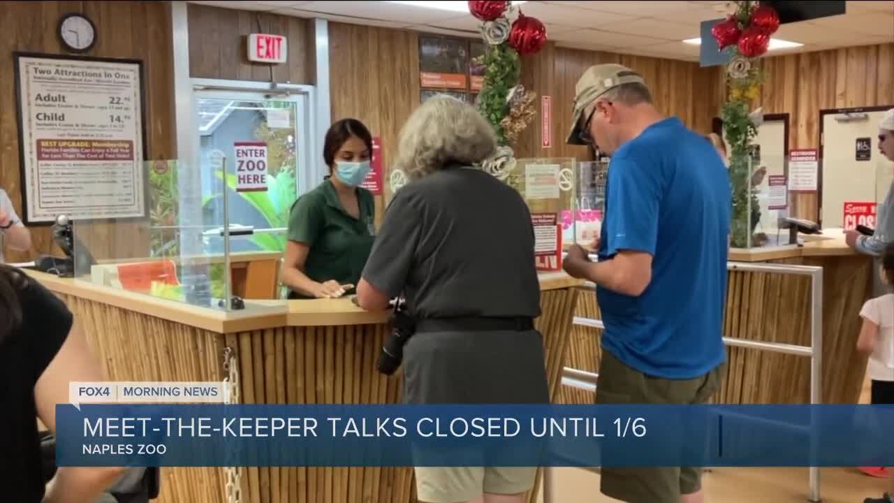 'Meet the Keeper' on hold at Naples Zoo