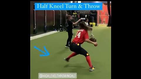 Half knew turn and throw drill