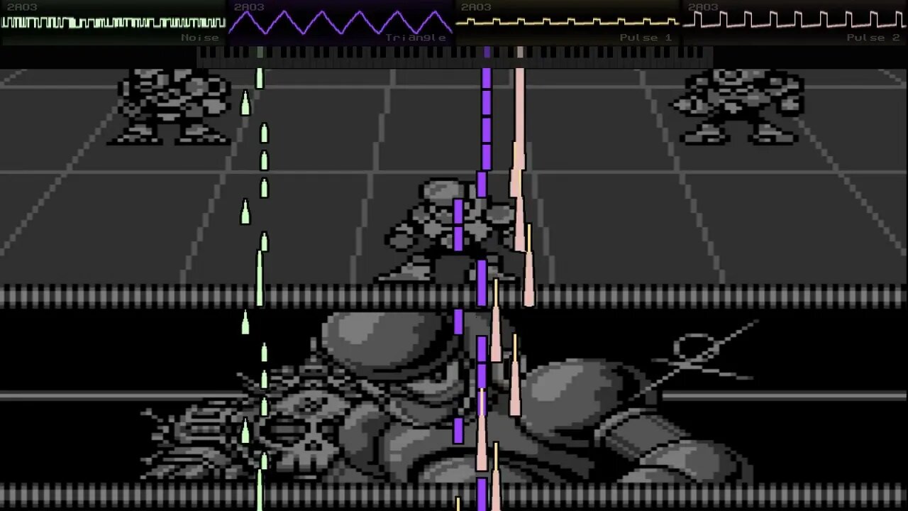 Megaman World 4 - Stage Select 2 (NES cover)