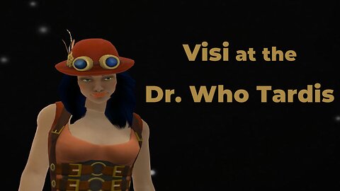 Visi at the Dr. Who Tardis