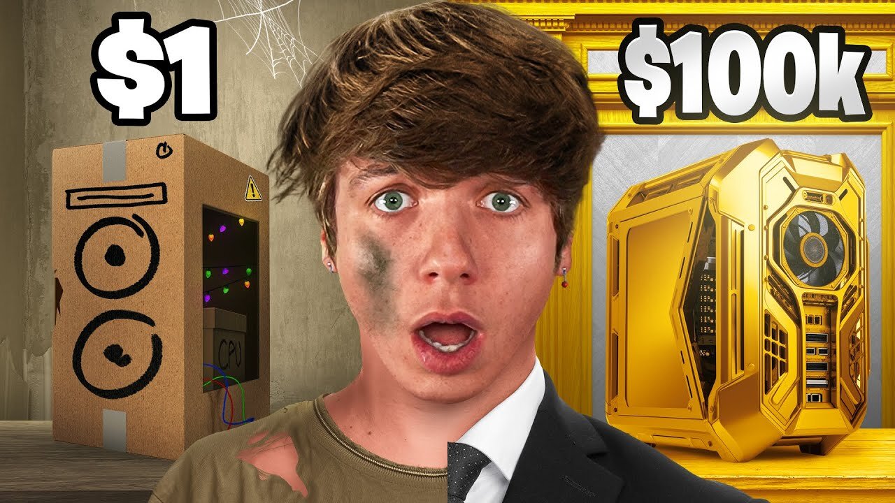 $1 vs $100,000 Computer mr beast