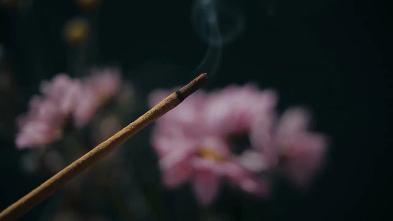 relaxing incense smoke