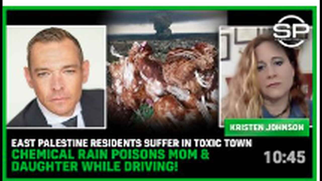 East Palestine Residents Suffer In TOXIC TOWN CHEMICAL RAIN POISONS Mom & Daughter While Driving!