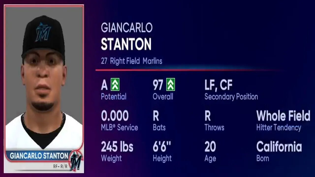 How To Create Giancarlo Stanton MLB The Show 22