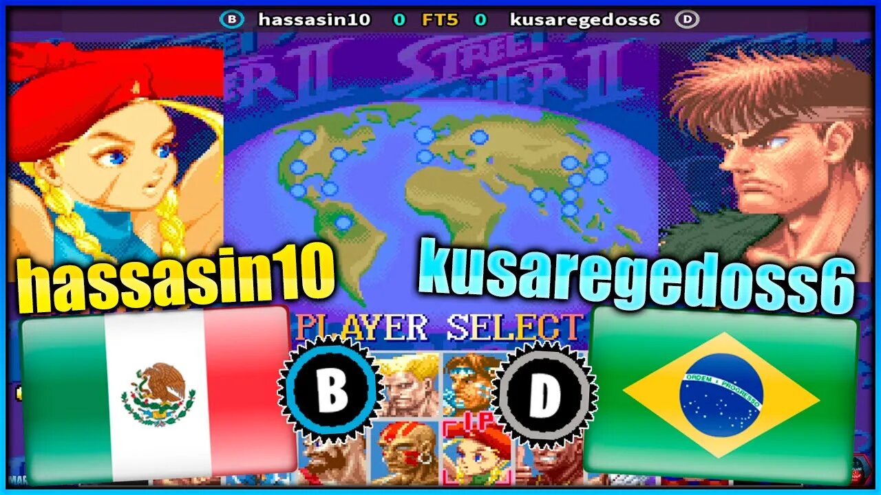 Super Street Fighter II Turbo: New Legacy (hassasin10 Vs. kusaregedoss6) [Mexico Vs. Brazil]