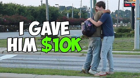 Giving A Random Homeless Man $10,000