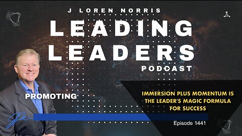 IMMERSION PLUS MOMENTUM IS THE LEADER'S MAGIC FORMULA FOR SUCCESS