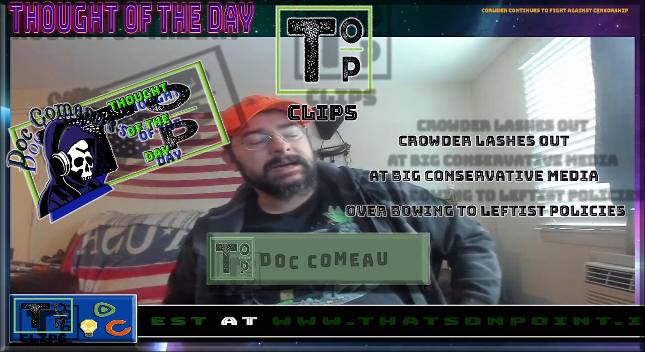Crowder Lashes Out At Big Conservative Media Over Bowing To Leftist Policies (Clean)