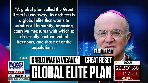 Carlo Maria Viganò - Great Reset global elite plan