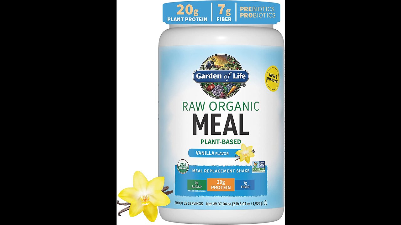 Organic shake meal replacement