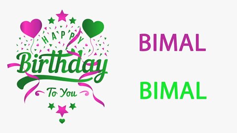 Happy Birthday to Bimal - Hindi Birthday Wish From Birthday Bash