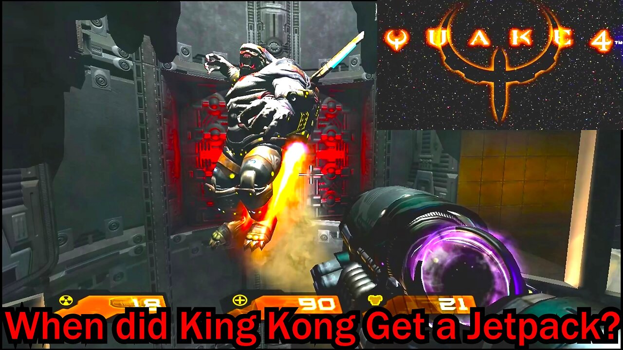 Quake 4- With Commentary- Xbox 360- Jetpacked Demon King Kong Wants you Dead