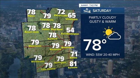 Southeast Wisconsin Weather: Beautiful Saturday with highs in the upper 70s